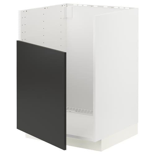 Mustvalge ikea METOD köögikapp elegantse ja kaasaegse disainiga.