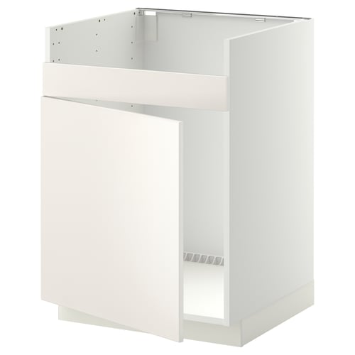 Valge ikea METOD köögikapp, kaasaegne ja lihtne paigaldada.