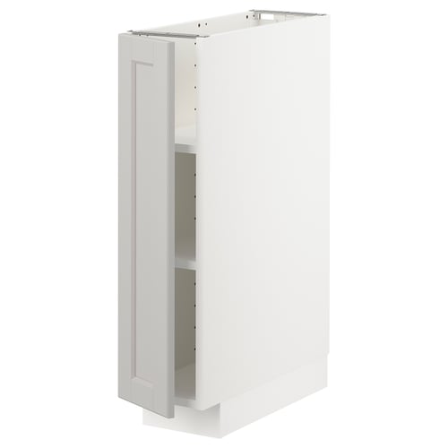 See pilt on klassikalise disainiga valge ikea METOD köögikapp.