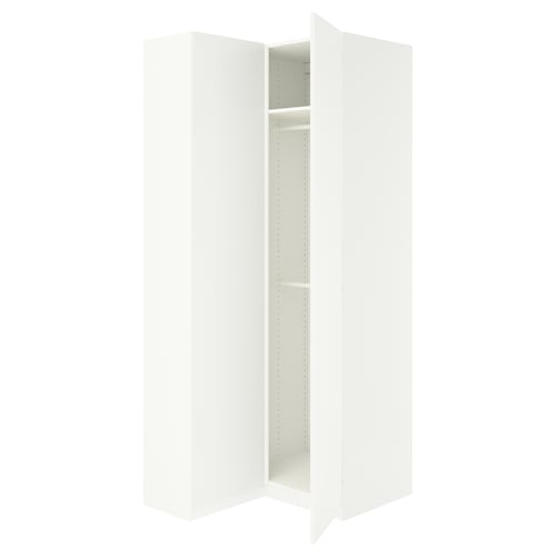 PAX / FORSAND Nurgakapp, valge/valge, 111/88x236 cm