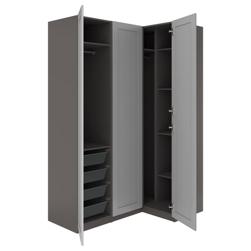PAX / GULLABERG Nurgakapp, tumehall/hall, 161/111x236 cm