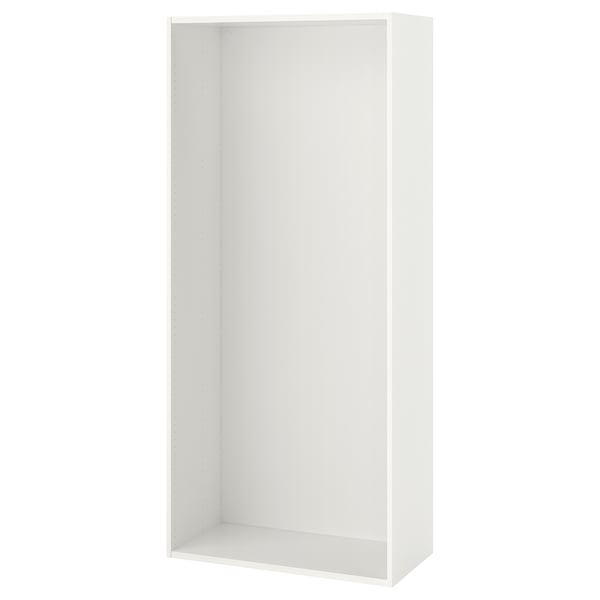 Ikea PLATSA valge garderoobiraam. Minimalistlik disain, ristkülikukujuline, valge värv.