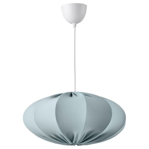 REGNSKUR / HAVSDJUP Laelamp, türkiissinine/valge, 52 cm