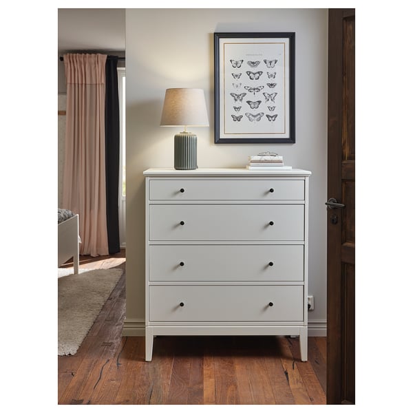 SNÖBYAR Laualamp, hallikas türkiissinine keraamika/hall, 52 cm