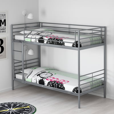 SVÄRTA hõbedased narivoodid kellmadratsite, seinavalgustitega.