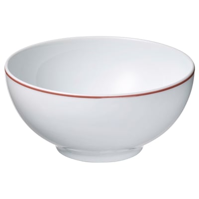 VINTERFINT Kauss, valge/punane, 13 cm