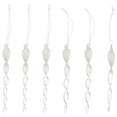VINTERFINT Kuuseehe, jääpurika kujuga läbipaistev klaas, 16 cm