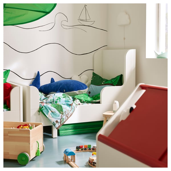 VITBJÖRN Sahtliga hoiumoodul, valge/punane, 80x55x78 cm