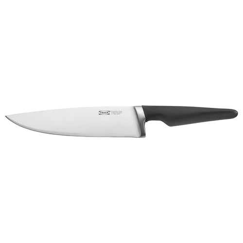 Ikea VÖRDA nuga - must, roostevaba teras, ergonoomiline käepide.