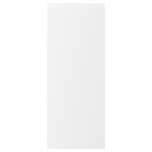 VOXTORP, valge, kaasaegne, ristkülikukujuline uks, matt viimistlus, minimalistlikud käepidemed.