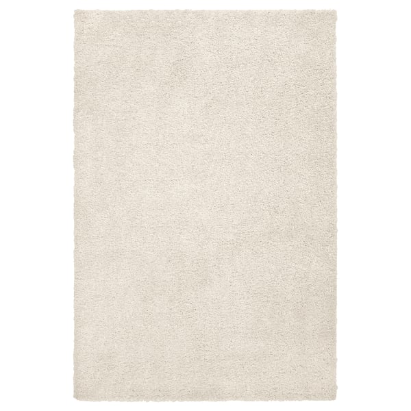 ÄRENDE ЭРЕНДЕ Ковер, длинный ворс, белый с оттенком, 200x300 см