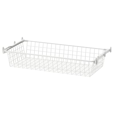 ALTARLIDEN Проволочн корзина с направляющими, белый, 80x42 см
