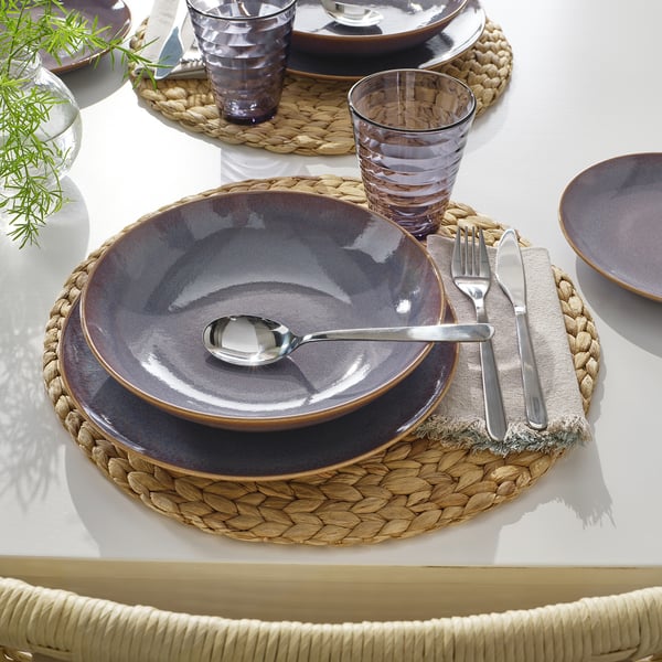 FÄRGKLAR Тарелка глубокая, сиреневый, 23 см