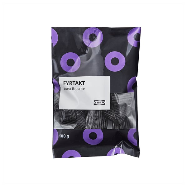 FYRTAKT ФЮРТАКТ Конфеты лакричные, 100 гр