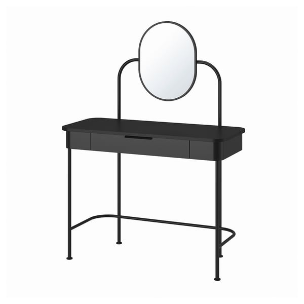 GRÅFJÄLLET Туалетный столик, антрацит, 100x42 см