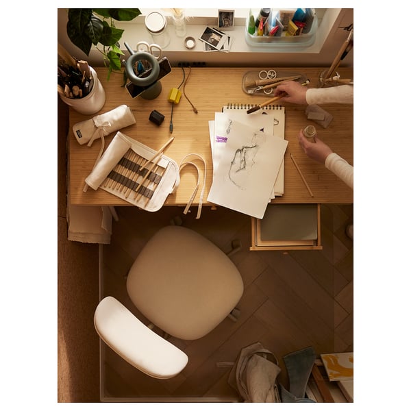 HAVSKÅL ХАВСКОЛ Держатель для USB-кабелей, 2 шт., чёрный/желтый