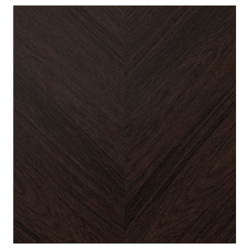 HEDEVIKEN Дверь, темно-коричневый мореный дубовый шпон, 60x64 см