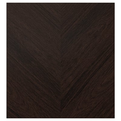 HEDEVIKEN Дверь, темно-коричневый мореный дубовый шпон, 60x64 см