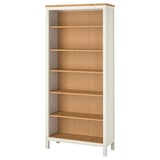 HEMNES Стеллаж, белая морилка/светло-коричневый, 90x197 см