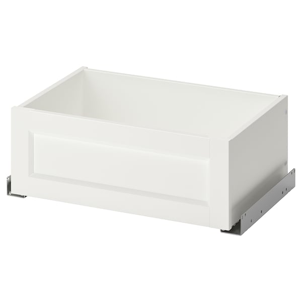 KOMPLEMENT Ящик, панель с филёнкой, белый, 50x35 см