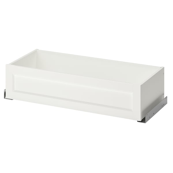 KOMPLEMENT Ящик, панель с филёнкой, белый, 75x35 см