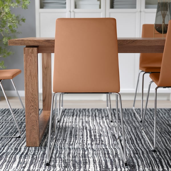 LILLÅNÄS ЛИЛЛОНЭС Стул, хромированный/Grann золотисто-коричневый