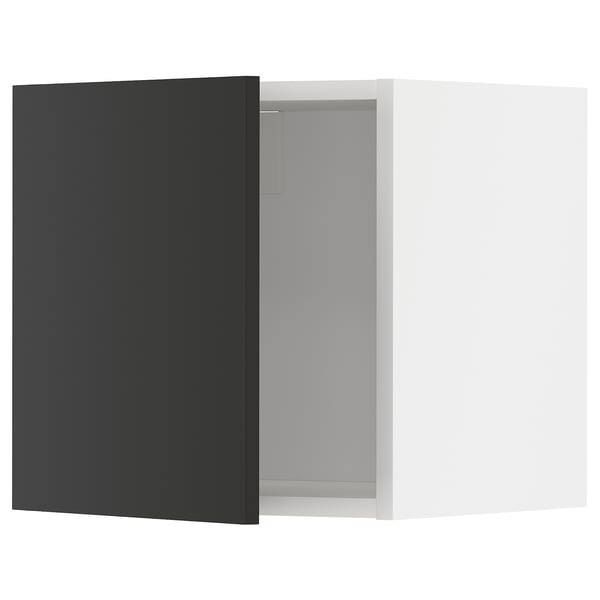 METOD Навесной шкаф, белый/Nickebo матовый антрацит, 40x40 см