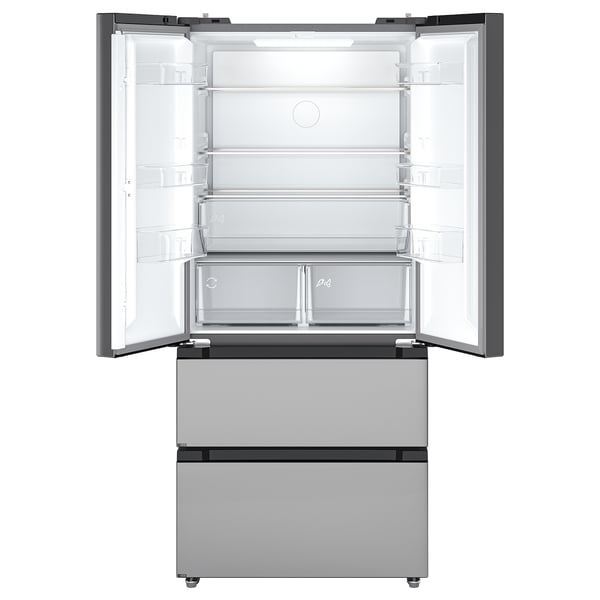 RIBBENÅS Холодильник/морозильник, IKEA 700 отдельно стоящий/нержавеющая сталь, 347/169 л