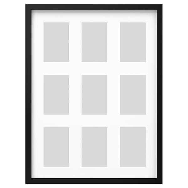 RÖDALM Рама для 9 картин, чёрный, 46x61 см