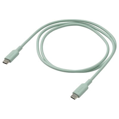 SITTBRUNN Кабель USB-C–USB-C, светло-зеленый, 1.0 м