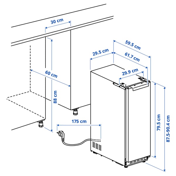 SPELNÄS Холодильник для вина, IKEA 500