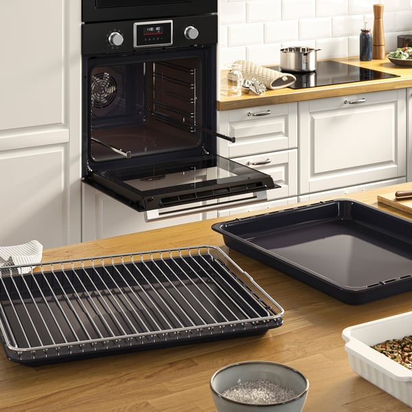 STENABY Духовка с конвекцией, с фукнцией пара/чёрный IKEA 500