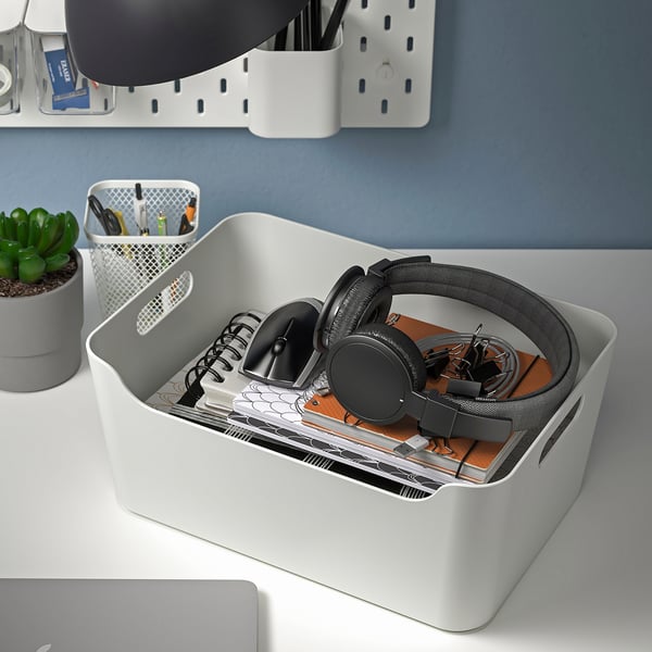 UPPDATERA Контейнер, белый, 34x24 см