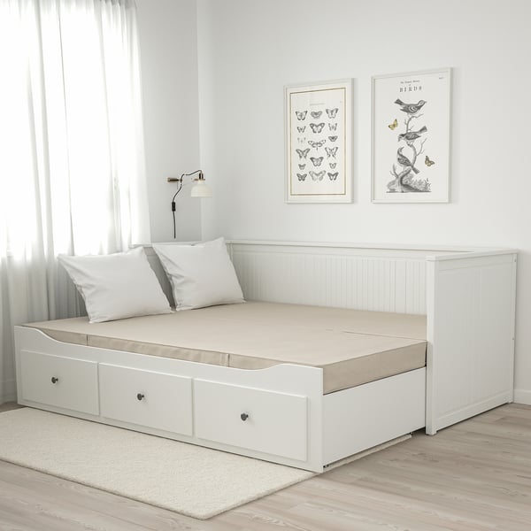 VANNAREID Матрас с пружинами карманного типа, очень жесткий/бежевый, 80x200 см