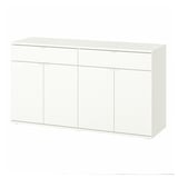 VIHALS Сервант, белый, 140x37x75 см