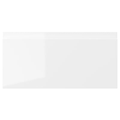 VOXTORP Фронтальная панель ящика, глянцевый белый, 40x20 см