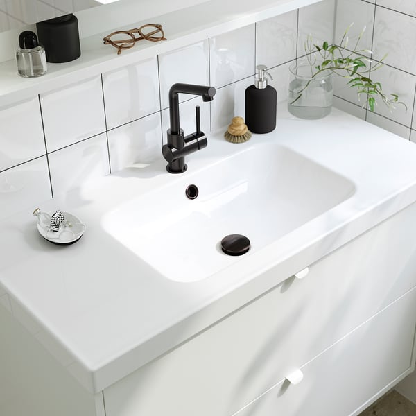 ÄNGSJÖN / ORRSJÖN خزانة حوض بأدراج/حوض مغسلة