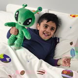 AFTONSPARV غطاء لحاف و غطاء مخدة, مساحة/عدة ألوان, ‎150x200/50x80 سم‏
