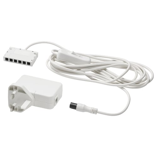 ANSLUTA محول LED مع سلك, أبيض, 19 واط