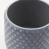 BÄCKDRÅG وعاء نباتات, نقش حراشف السمك/أبيض رمادي, 9 سم
