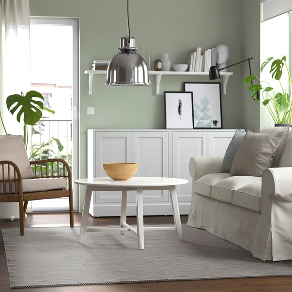 GÅNGVÄG سجادة، غزل مسطح, رمادي, 200x300 سم