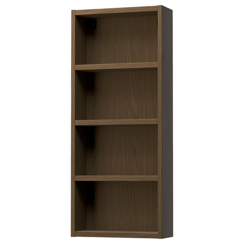 HAGAÅN خزانة حائط مفتوحة, بني شكل السنديان, 40x15x95 سم