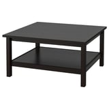 HEMNES طاولة قهوة, أسود-بني, ‎90x90 سم‏