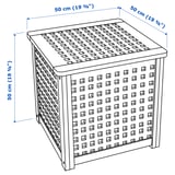 HOL طاولة جانبية, سنط, ‎50x50 سم‏