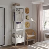 IDANÄS دولاب ملابس مفتوح, أبيض, ‎59x211 سم‏
