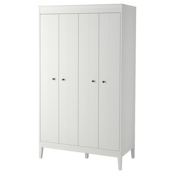 IDANÄS دولاب ملابس, أبيض, ‎121x211 سم‏
