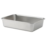 IKEA 365+ حافظة طعام, كبير مستطيل/ستينلس ستيل, 3 ل