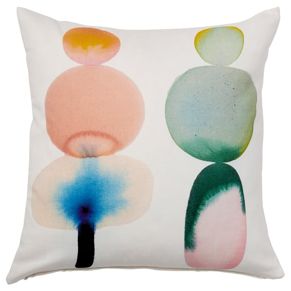 IKEA PS 2026 غطاء وسادة, أبيض/عدة ألوان, 50x50 سم