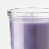 JÄMNMOD شمعة معطرة في كأس, بسلة الزهور/بنفسجي, 20 س
