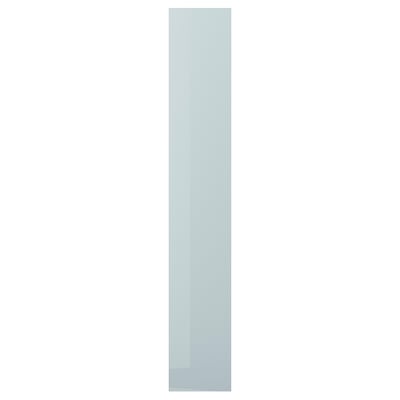 KALLARP لوح غطاء, لامع رمادي فاتح-أزرق, 39x240 سم